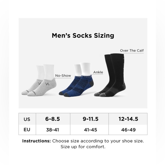 Tommie Copper 4 Pack OTC Compression Socks with Nanoglide Men’s Large (1… - Picture 7 of 7